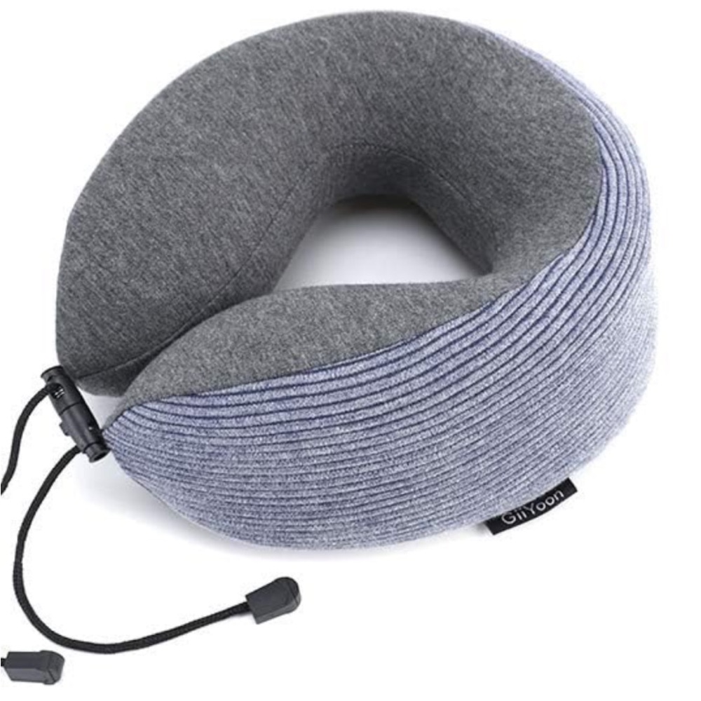 GiiYoon Travel Pillow, Upgraded Bamboo Charcoal Memory Foam...